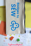 Girl Guiding, Rainbow, Brownie, Guides, Rangers, Trefoil leaders Sew and Swap badge pouches Great Gift.