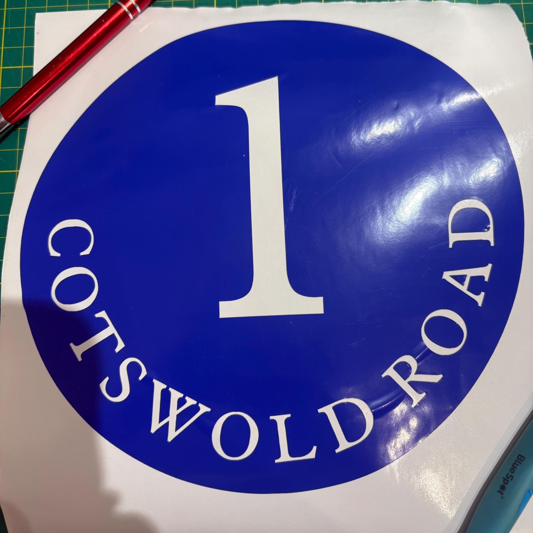 House Sign Number Name